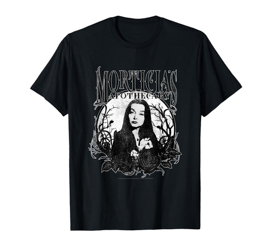The Addams Family Morticia's Apothecary Dark Gothic Floral T-Shirt