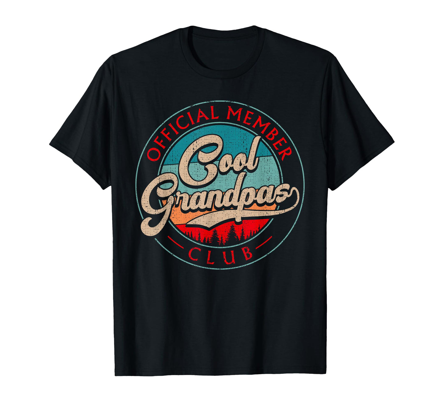 Grandpa Vintage Cool Grandpas Club Official Member Funny T-Shirt