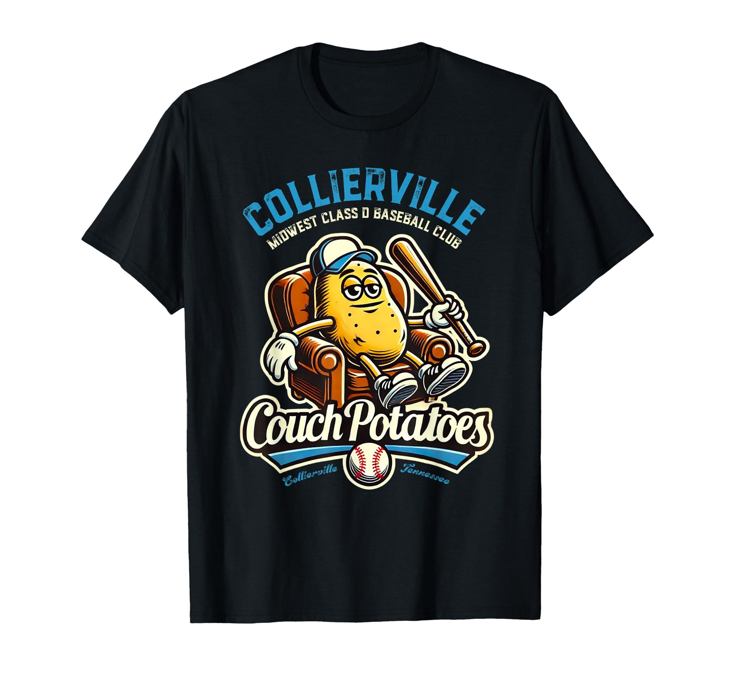 Minor League Baseball Collierville Couch Potatoes T-Shirt