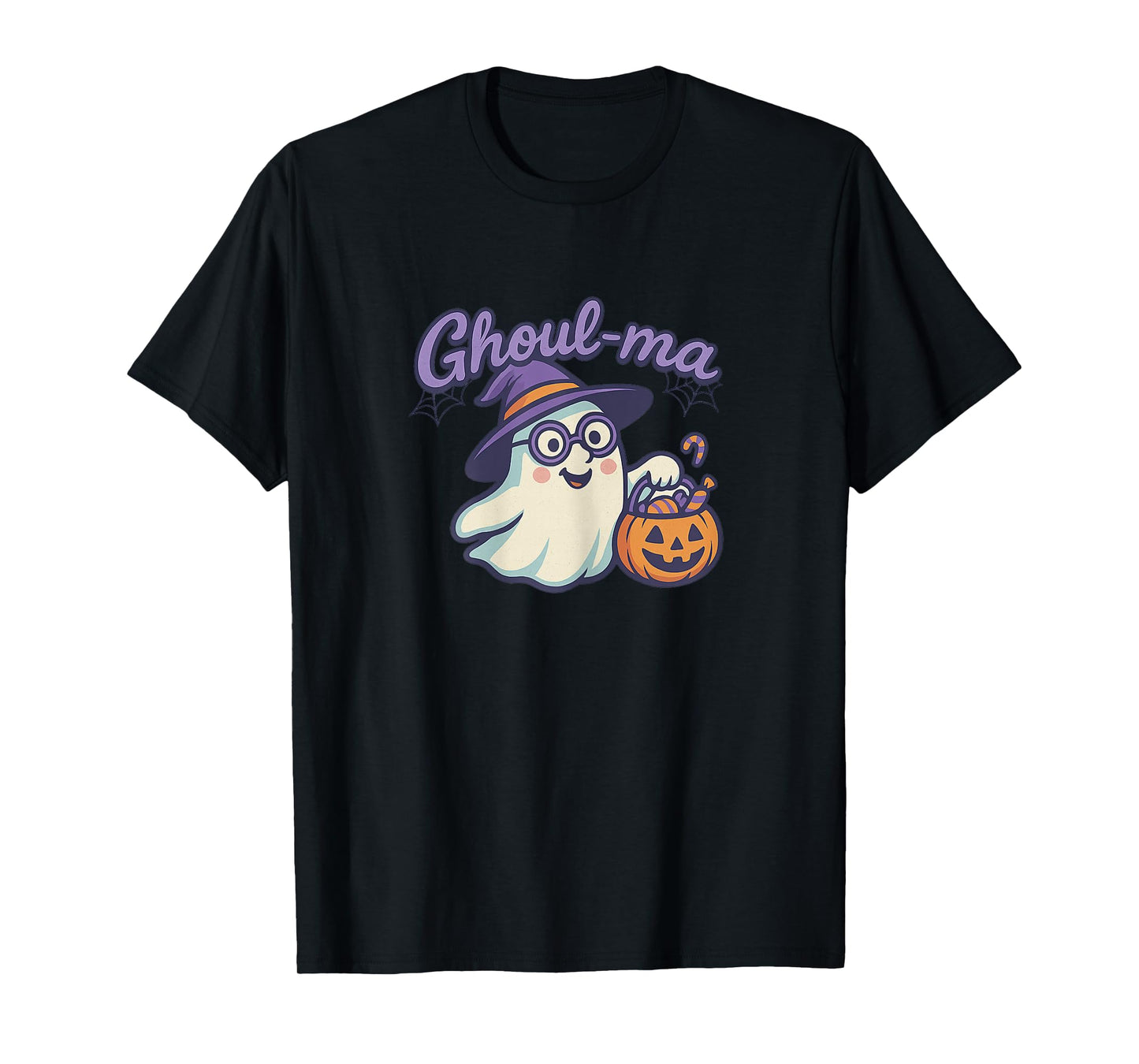 Ghoul-ma Halloween Grandma Ghost Funny Pumpkin Candy T-Shirt