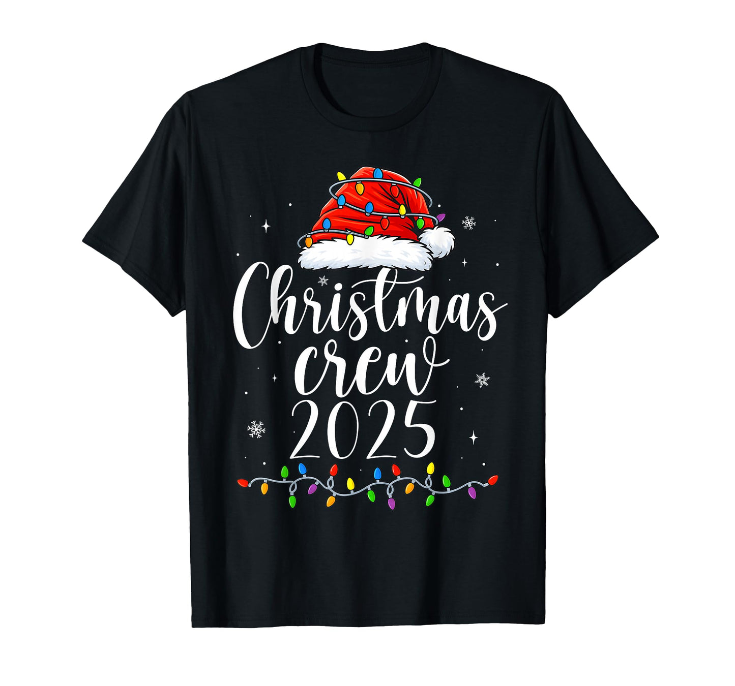 Family Christmas Crew 2025 Matching Xmas Men Women Kids T-Shirt