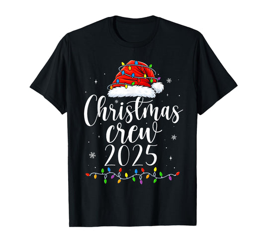 Family Christmas Crew 2025 Matching Xmas Men Women Kids T-Shirt