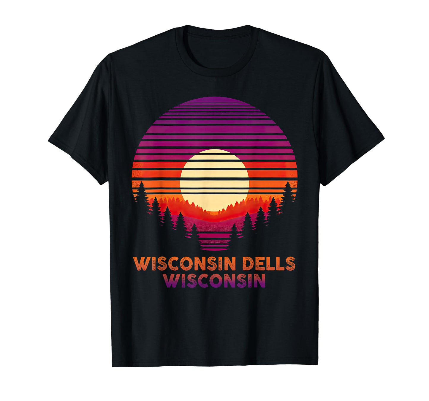 Vintage Wisconsin Dells Wisconsin WI Retro 80s 90s Graphic T-Shirt