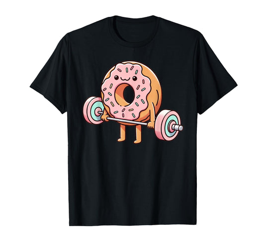 Fitness Workout Gym Weightlifting Donut Lover Men Women T-Shirt