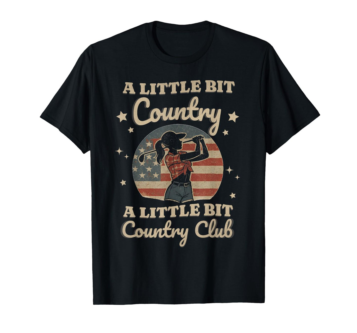 Country Golf Southern Cowgirl Golfing Country Club Golfer T-Shirt