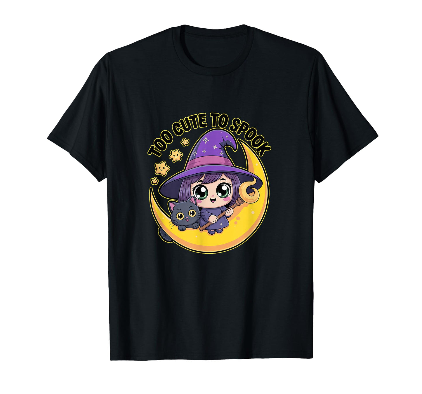 Funny Witch Too Cute to SPOOK Halloween T-Shirt