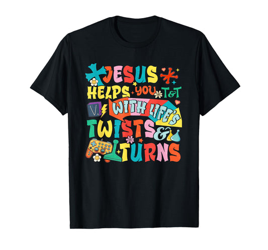VBS Twist And Turn Following Jesus Changes The Game T-Shirt