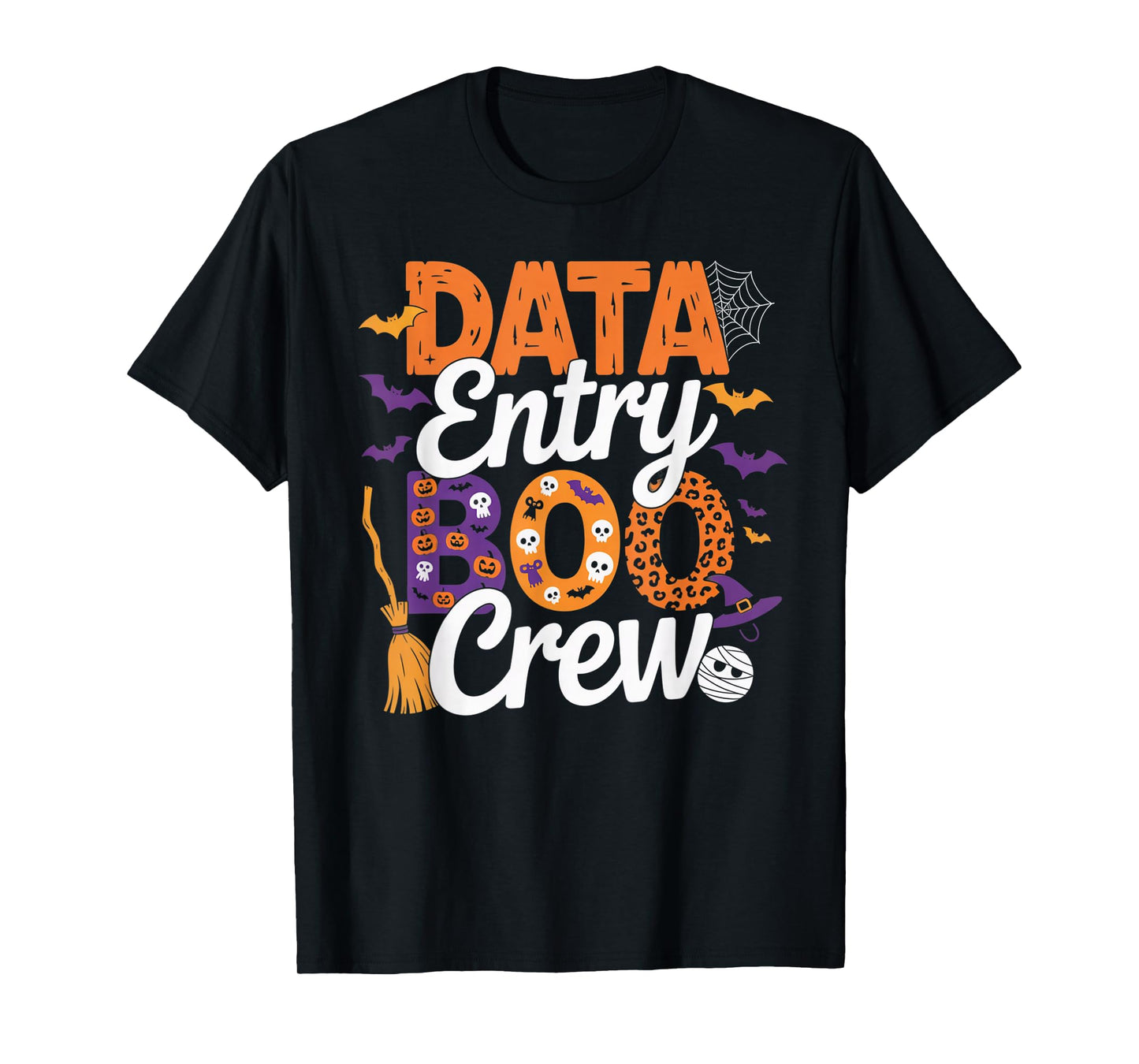 Data Entry Boo Crew Halloween Matching Spooky Outfit T-Shirt