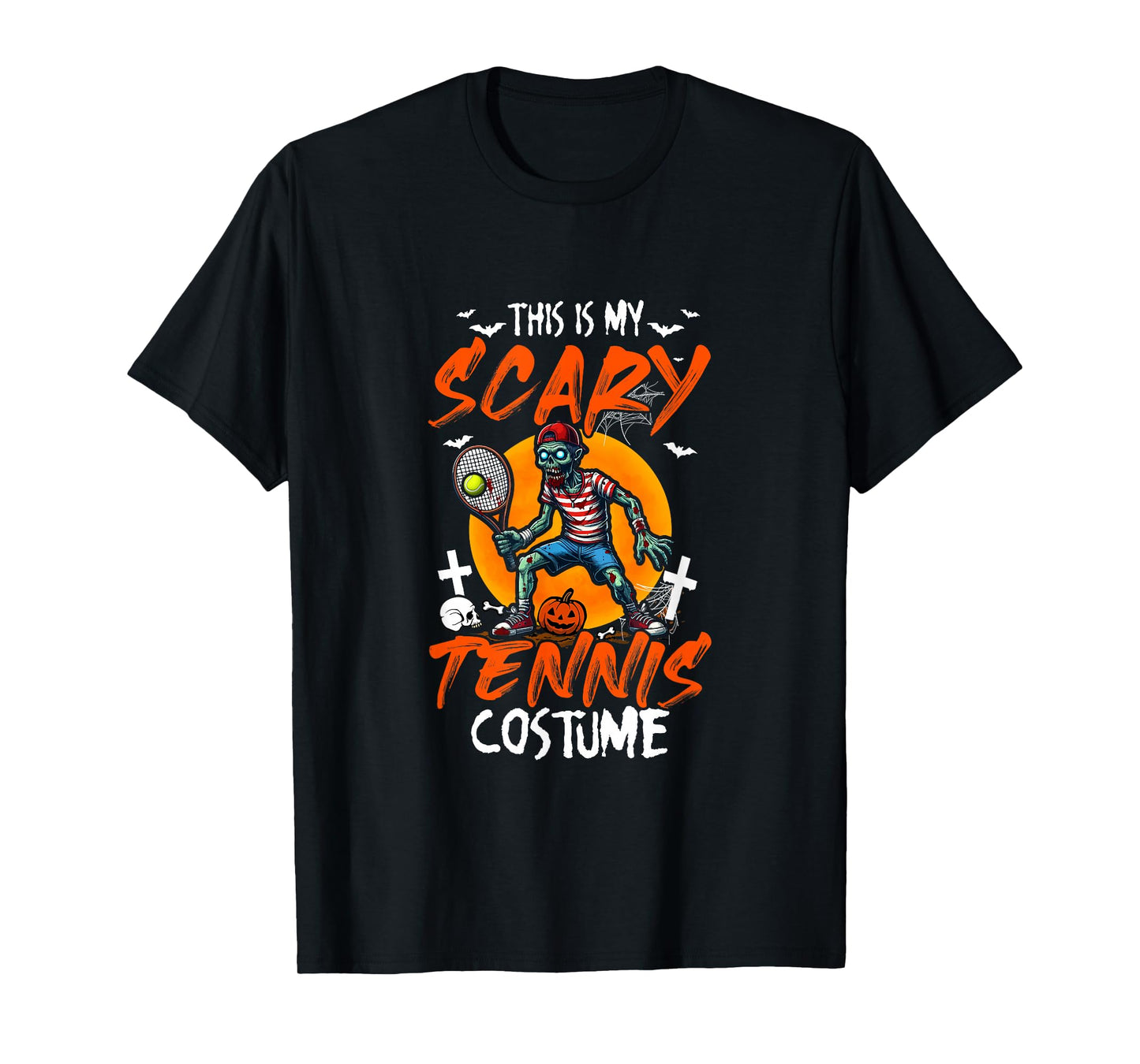 My Scary Tennis Costume Halloween Player Matching Team T-Shirt
