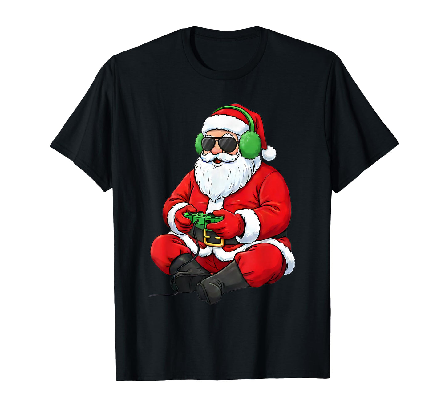 Christmas Gamer Boys Video Game Santa Xmas T-Shirt