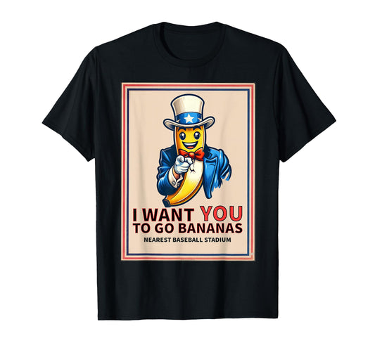 I Want You To Go Bananas Funny Banana Youth Kids Costume T-Shirt