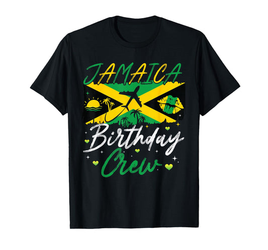 Jamaica Birthday Crew Squad Girls Family Trip 2025 Birthday T-Shirt