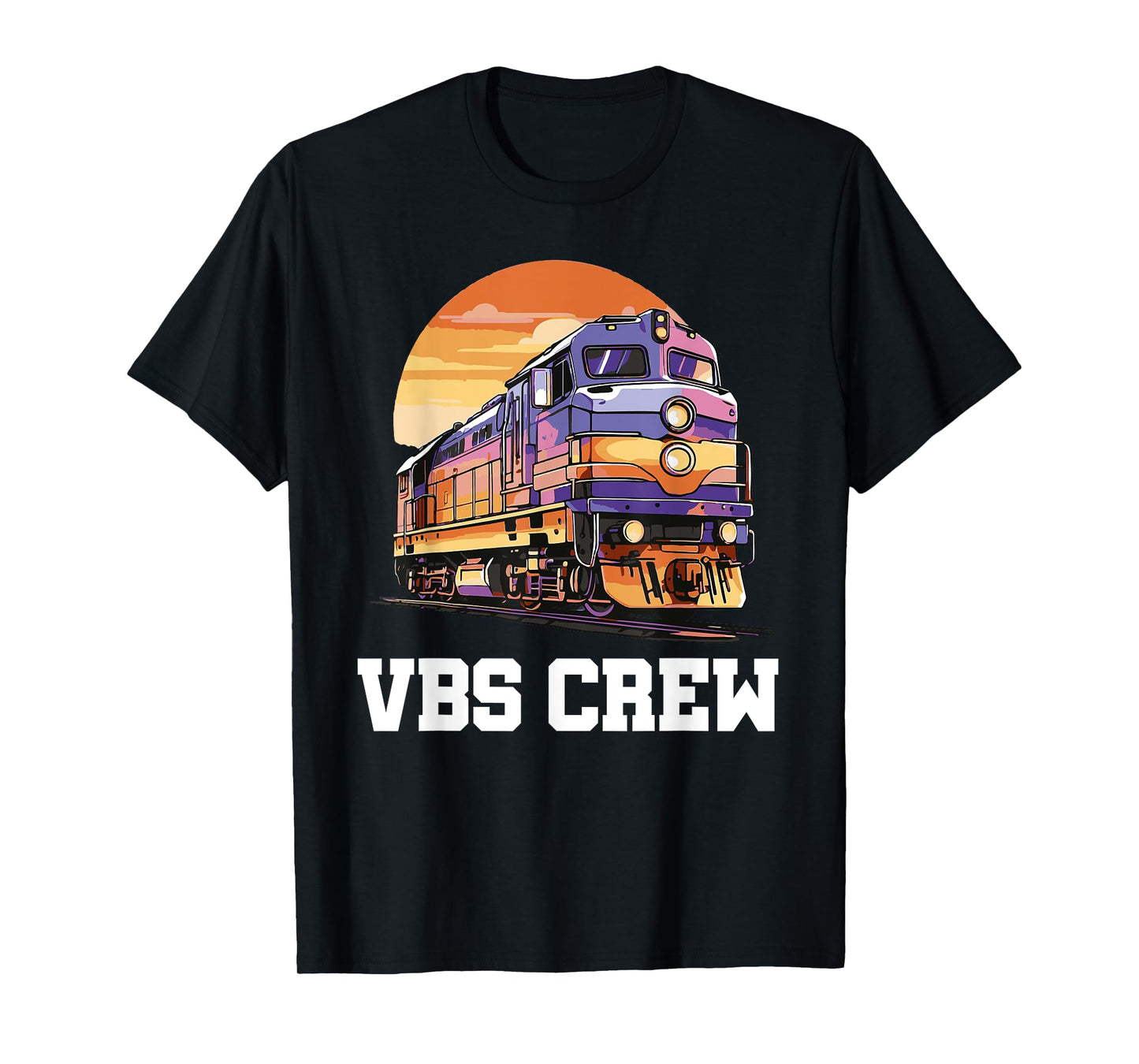 I Love VBS 2025 Vacation Bible School Railroad VBS Crew T-Shirt