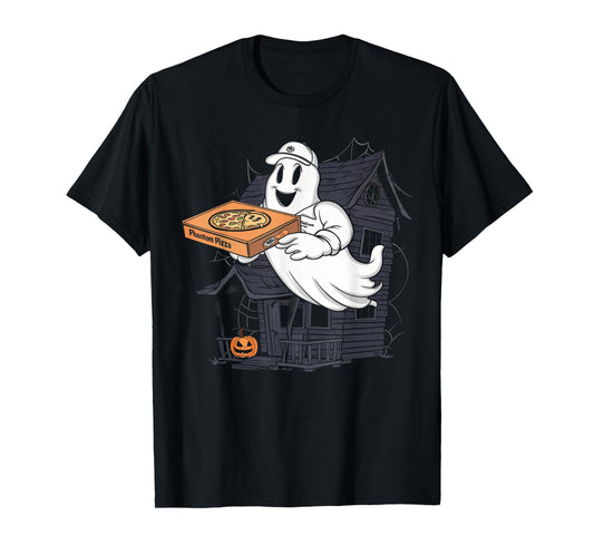 Pizza Ghost Delivery Halloween Shirt Spooky Pizza Supplier T-Shirt
