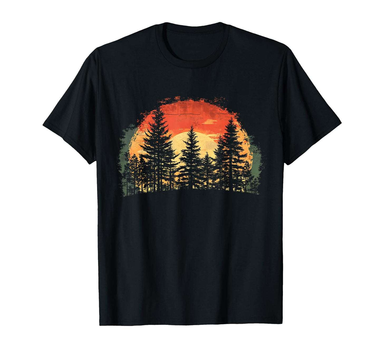 Outdoor Tree Nature Lover Wildlife Retro Forest T-Shirt