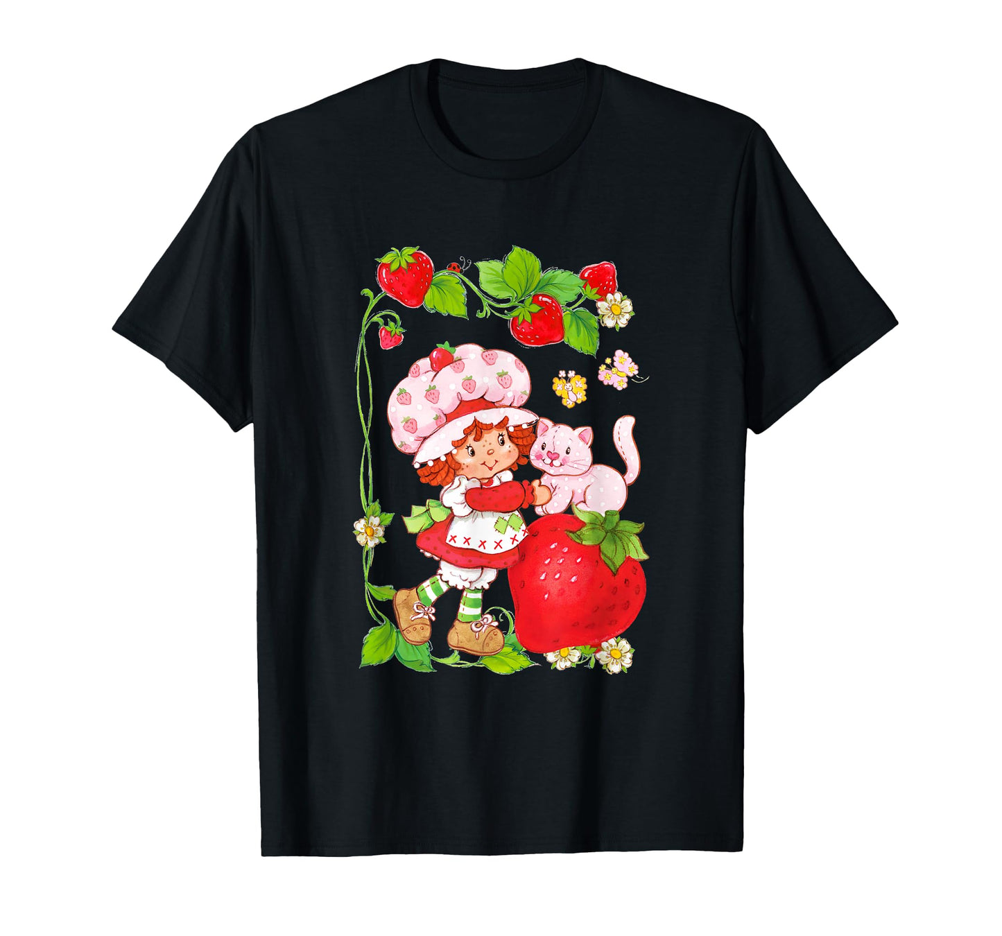 Strawberry Shortcake & Kitty Berry Picking Vintage T-Shirt