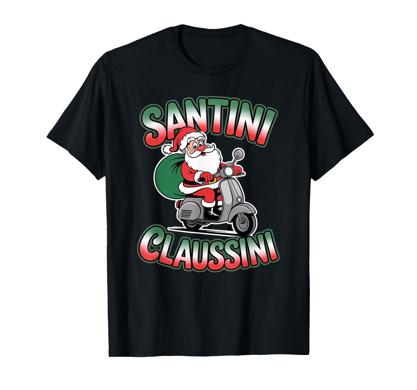 Italian Brainrot Christmas Santini Claussini Funny Santa T-Shirt