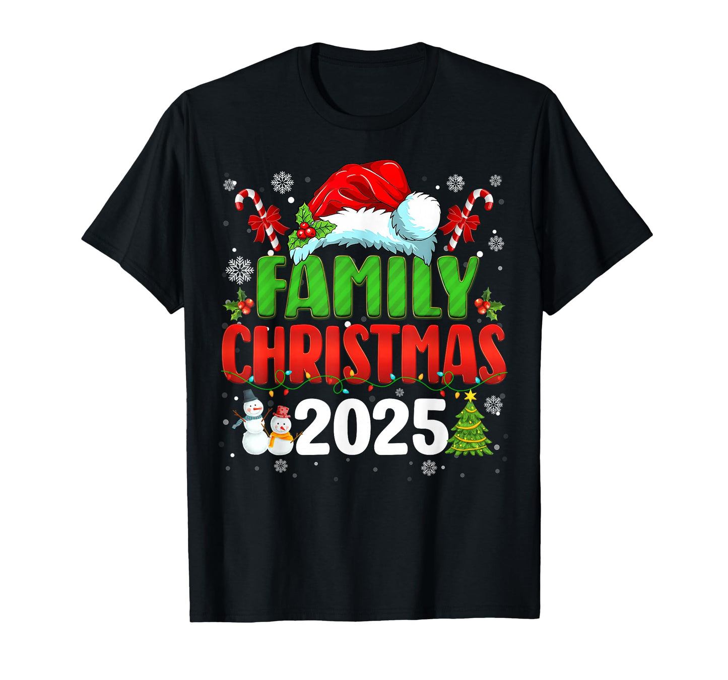 Family Christmas 2025 Matching Outfit Santa Squad Xmas Group T-Shirt