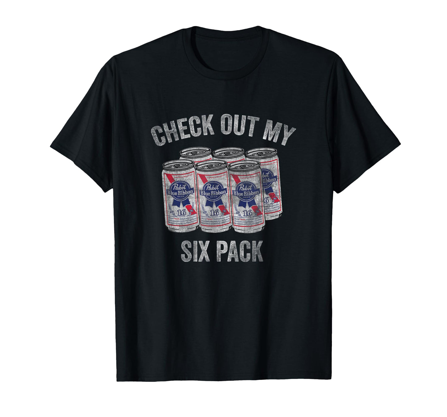 Pabst Check Out My Six Pack T-Shirt