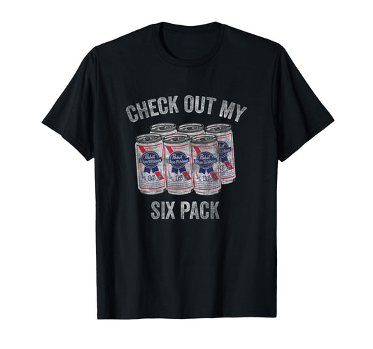 Pabst Check Out My Six Pack T-Shirt