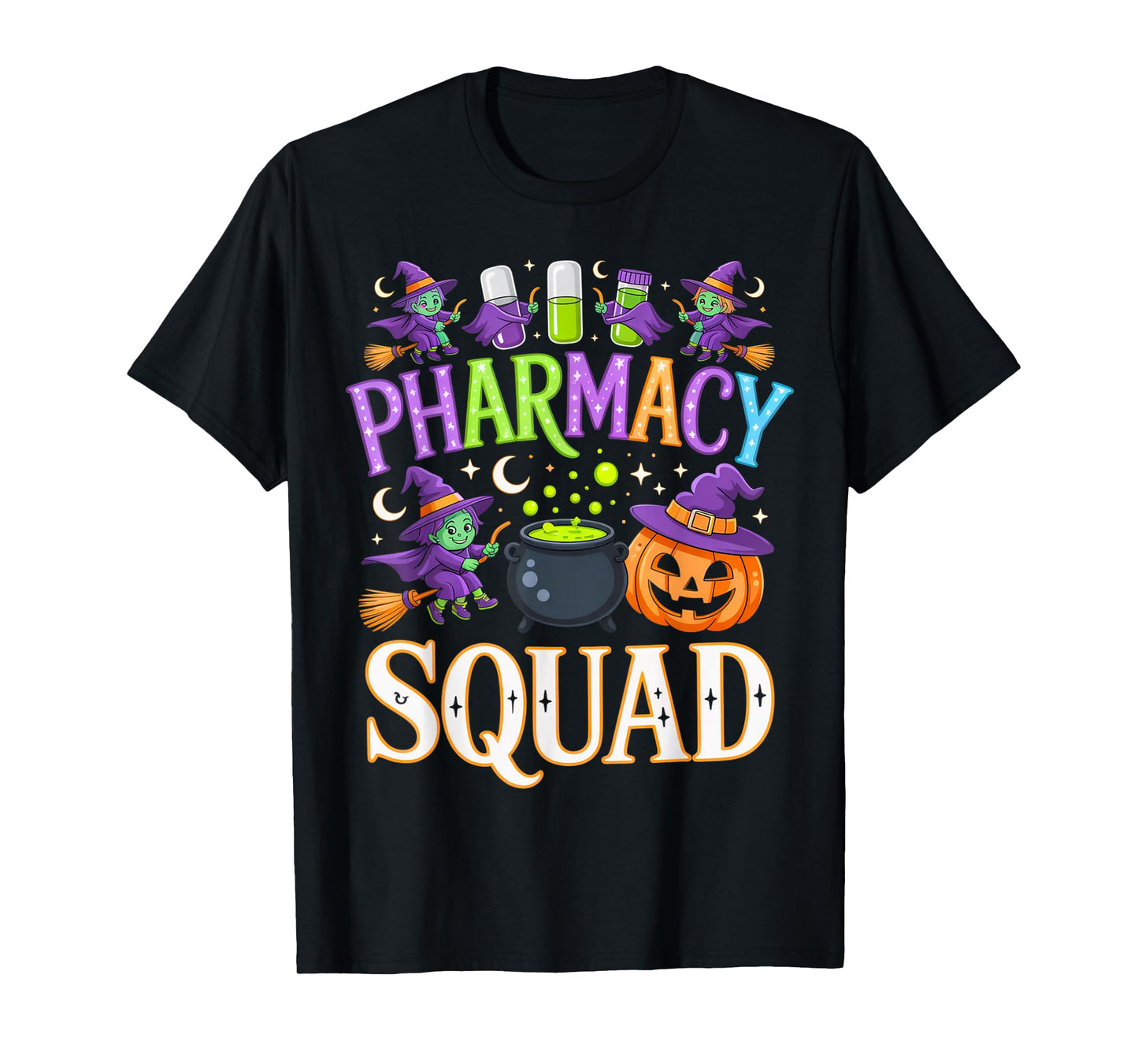 Pharmacy Squad Halloween Outfit for Witches and Students T-Shirt