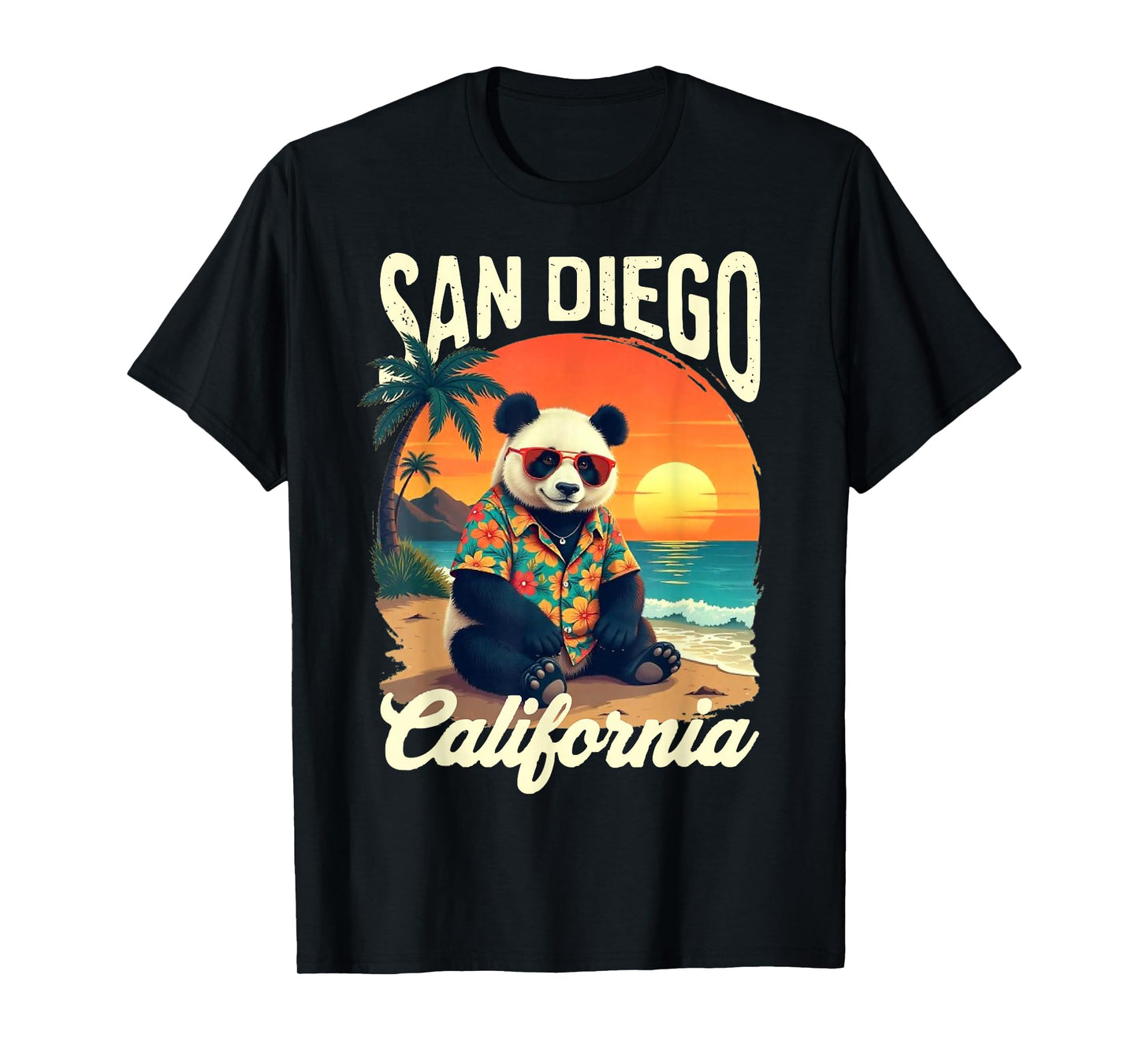 California Panda Zoo San Diego New Year 2025 Family Vaction T-Shirt