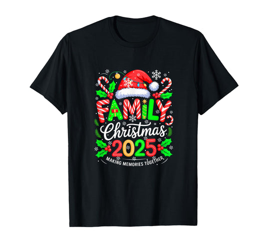 Family Christmas 2025 Colorful Costume Santa Lover Family T-Shirt