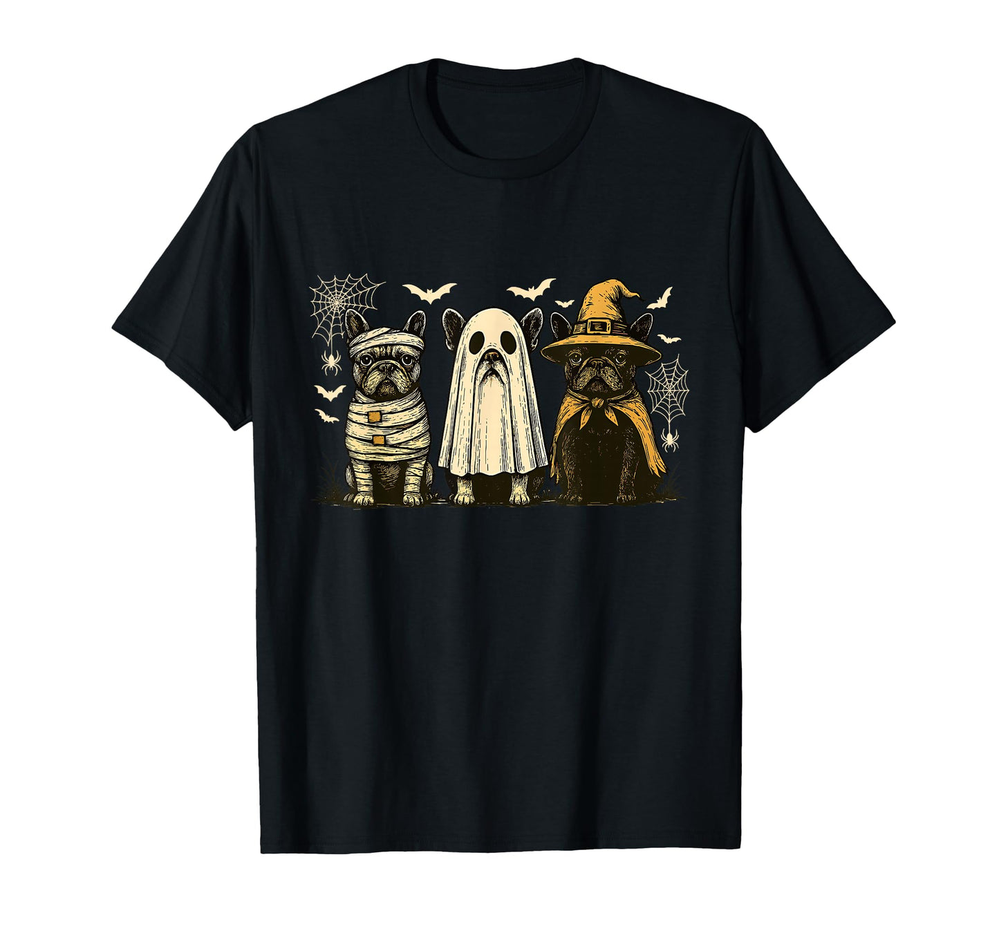 French Bulldog Halloween Bulldog Witch Dog Mom Dog Lover T-Shirt