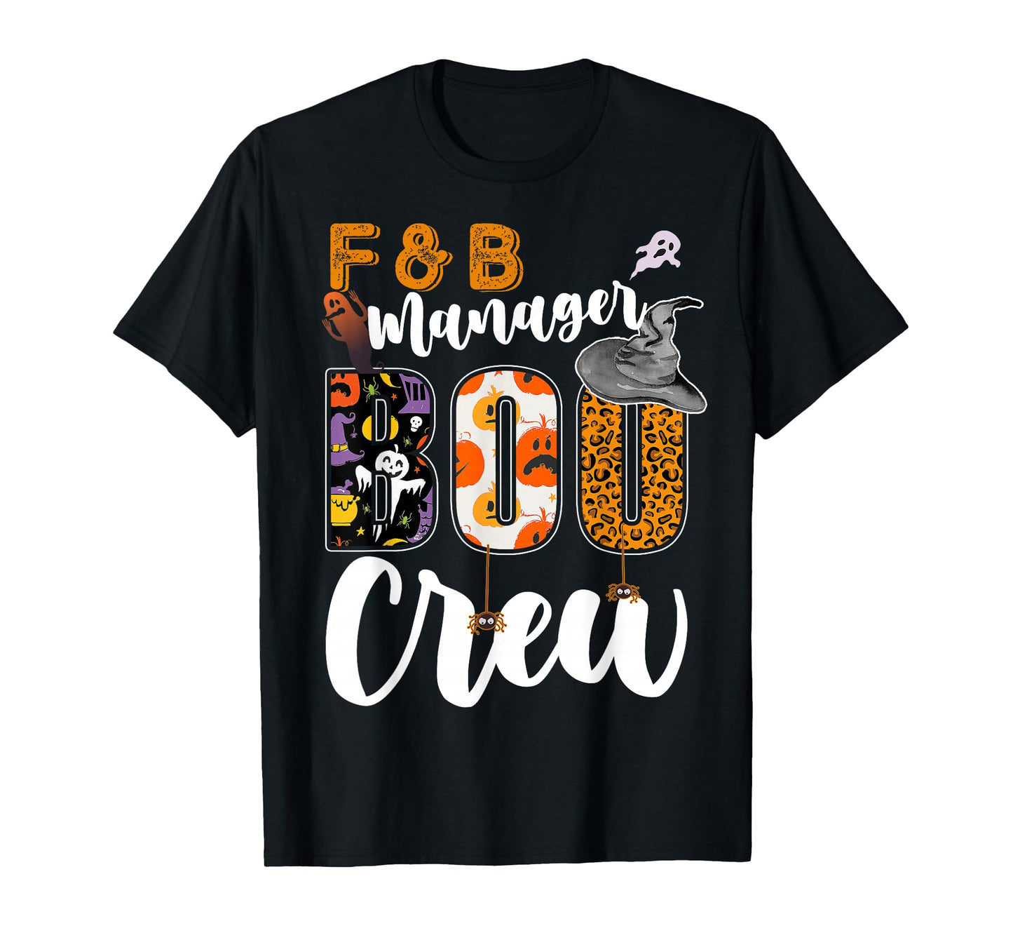 F&B Manager Boo Crew Halloween Match Food Beverage T-Shirt