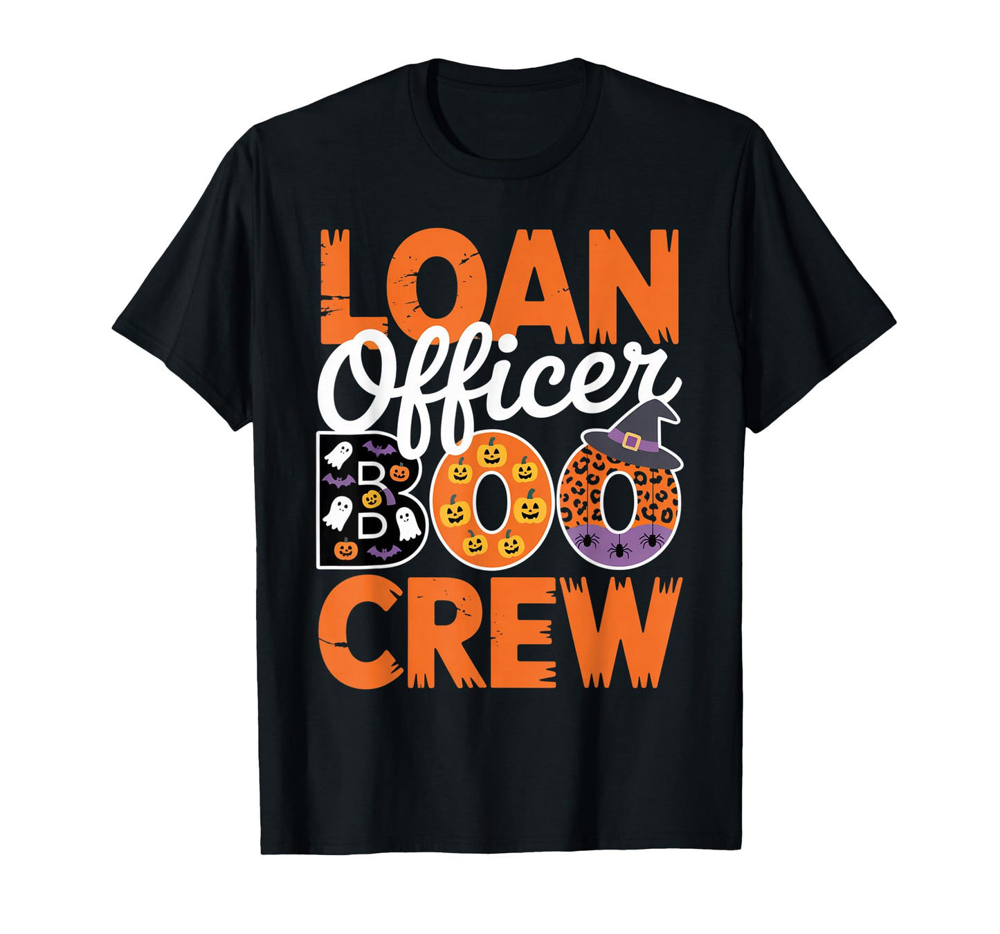 Loan Officer Boo Crew Halloween Matching Spooky Outfit T-Shirt