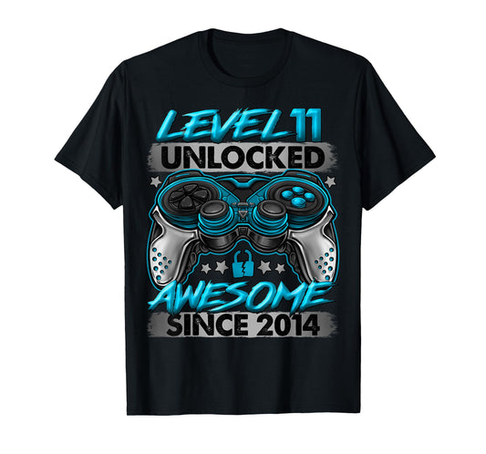 Level 11 Unlocked 11 Year Old Gifts Boys 11th Birthday Boy T-Shirt