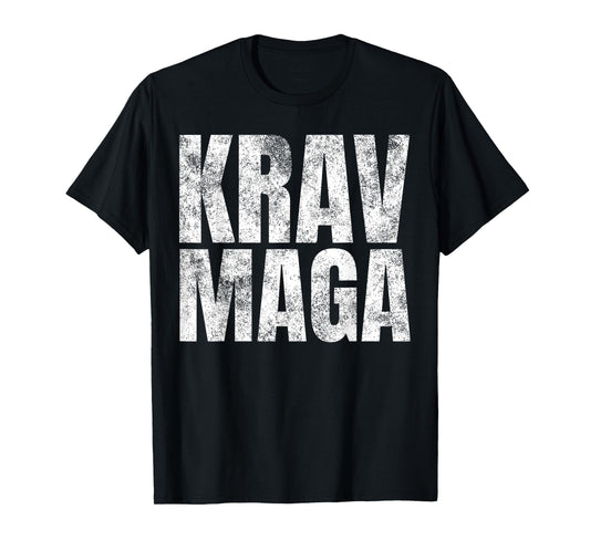 Distressed Krav Maga Israeli Gifts IDF Self-Defense Training T-Shirt