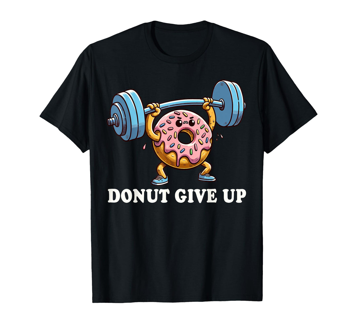 Weightlifting - Funny Fitness Workout Gym Donut Lover T-Shirt