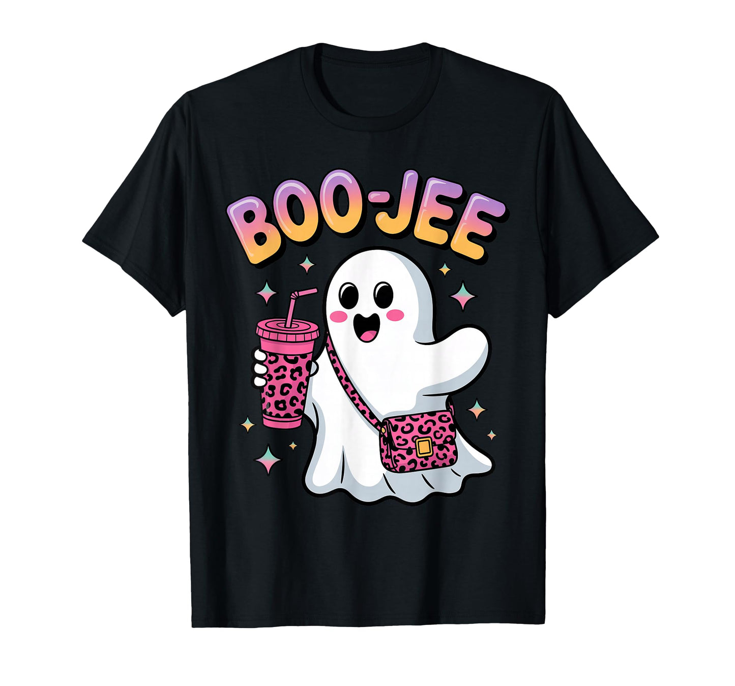 Cute Boo-JEE Ghost Halloween Costume Spooky Season Kids Boys T-Shirt