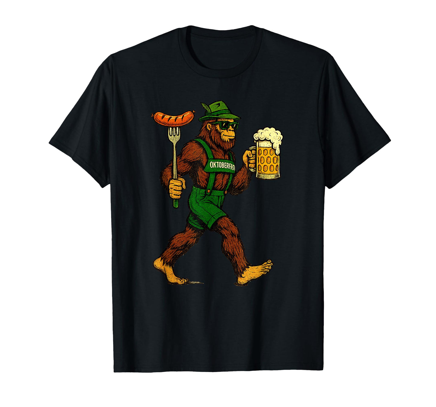 Sasquatch Oktoberfest Beer Festival Prost Funny Oktoberfest T-Shirt