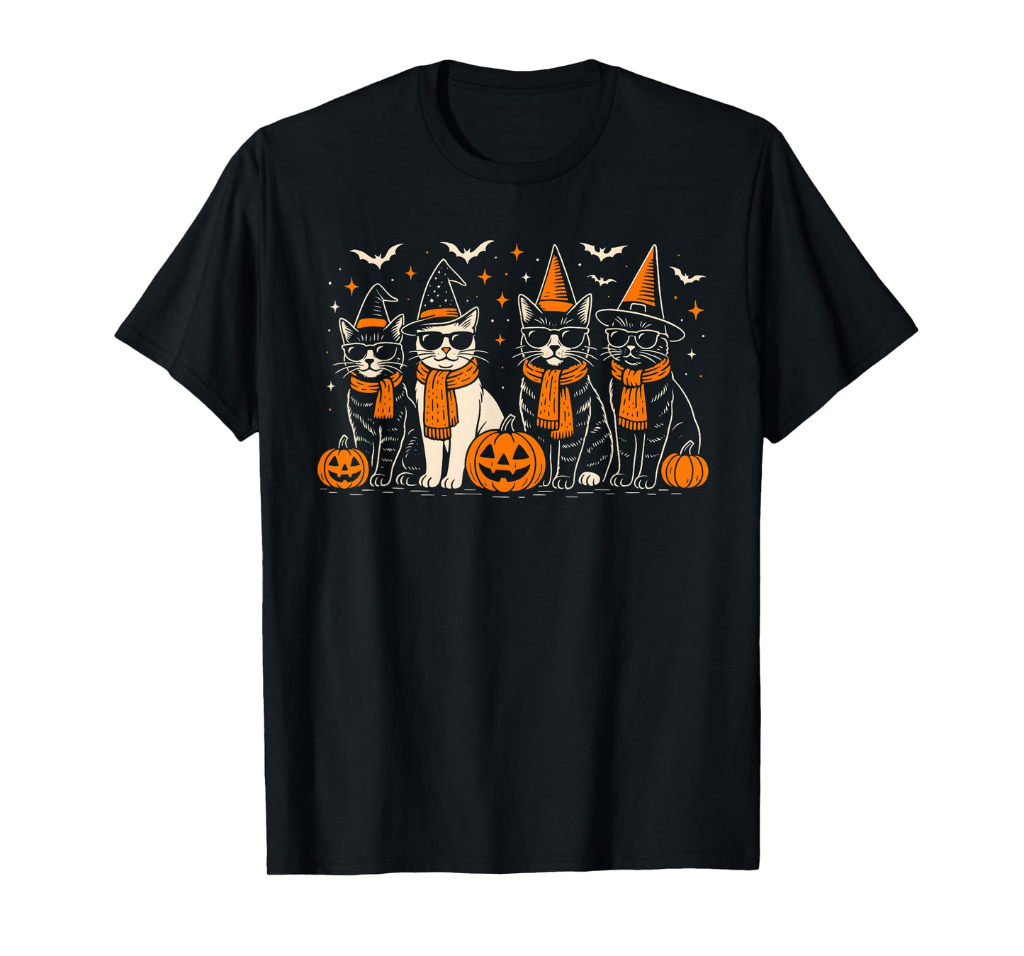 Halloween Cat Mom Minimalist T-Shirt
