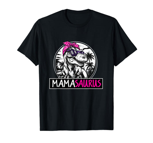 Mamasaurus T rex Dinosaur Funny Mama Saurus Mother's Family T-Shirt