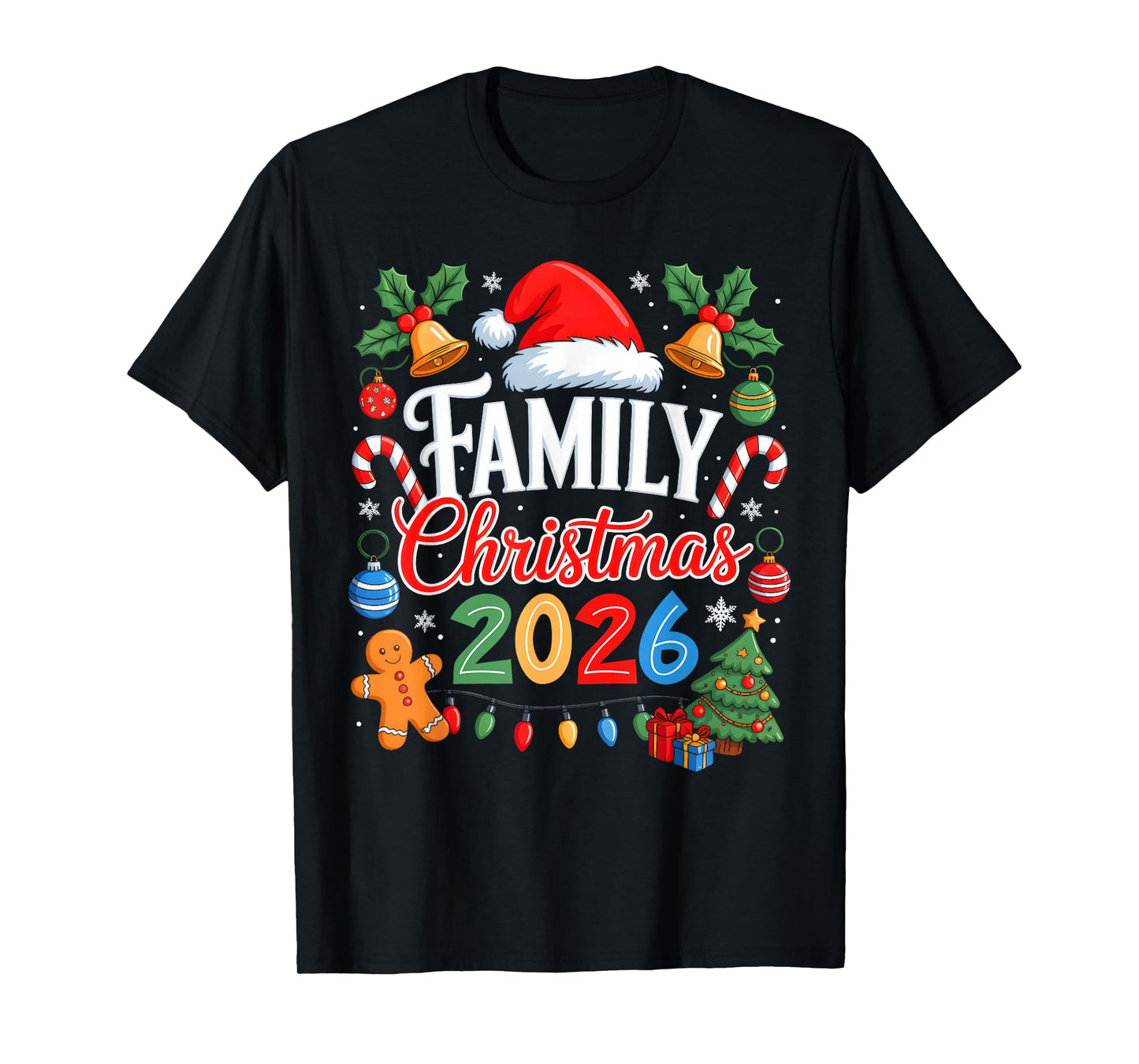 Family Christmas 2026 Matching Pajamas Xmas Family Christmas T-Shirt