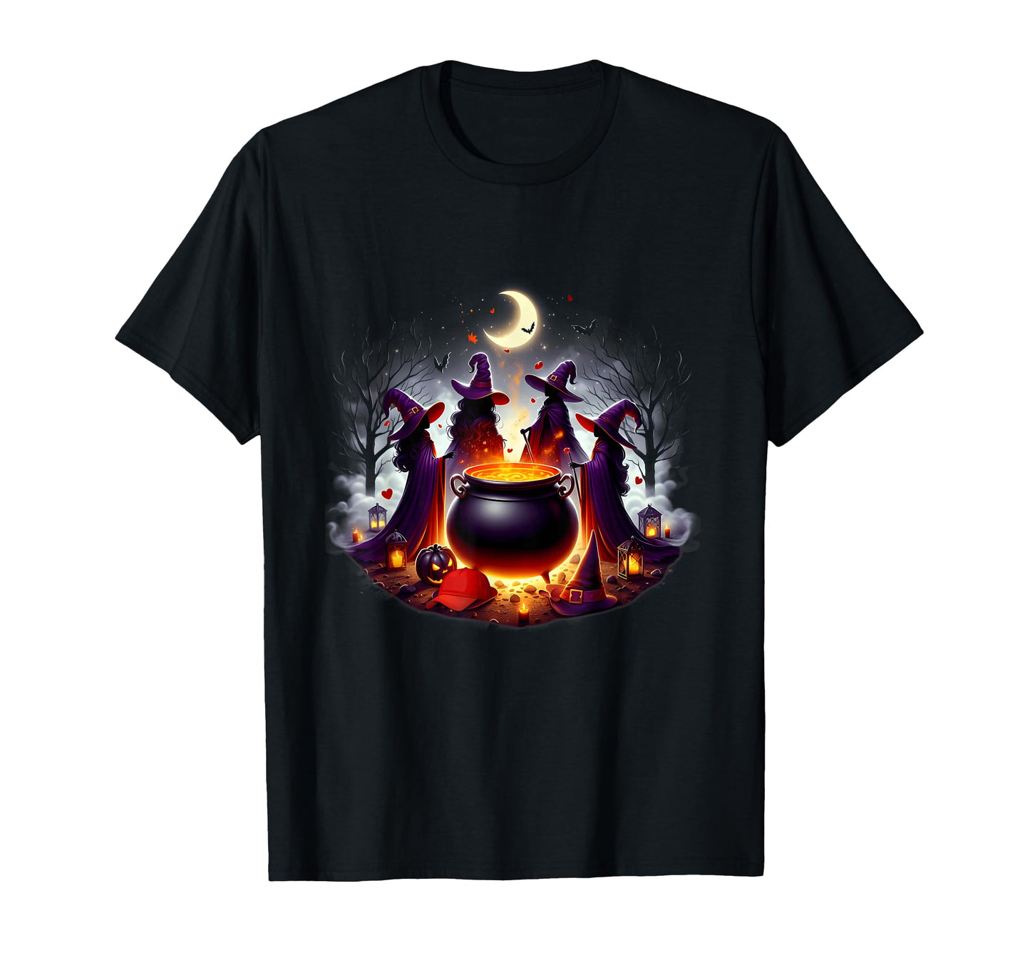 Itches Brewing Magic Cauldron Halloween Witchcraft Night T-Shirt