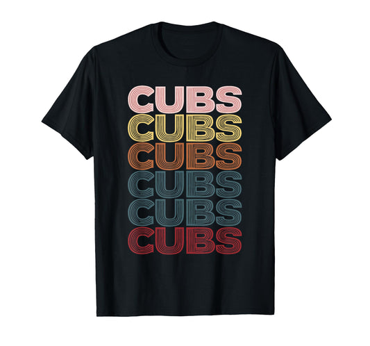 Retro Cubs Name Throwback Vintage T-Shirt