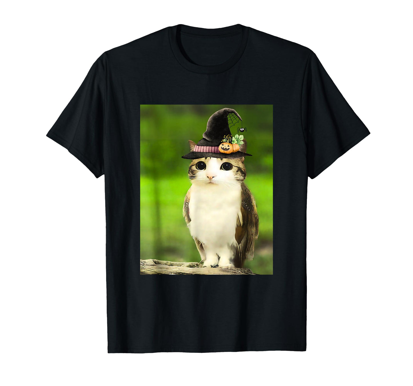 Meowl Wizard Cat Owl Funny Meme Costume for Men Kids Women T-Shirt