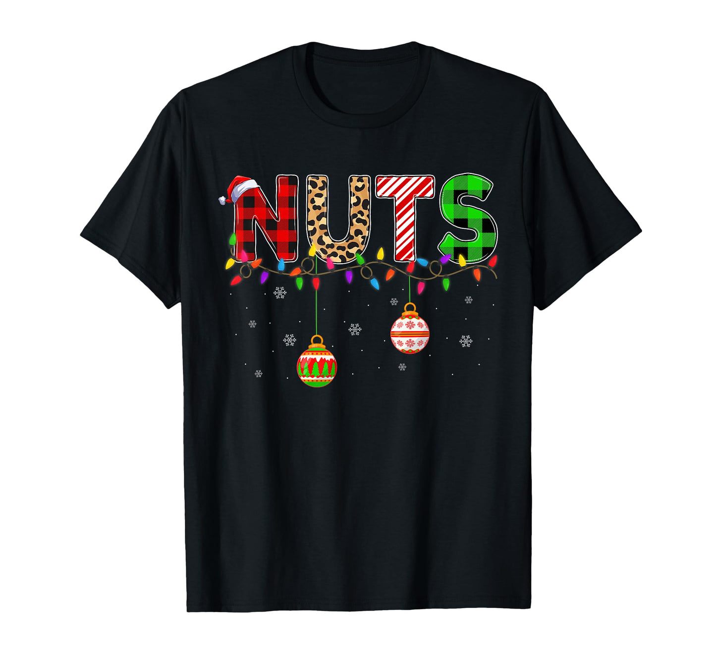 Chest Nuts Christmas Lights Couples Matching Family Xmas T-Shirt