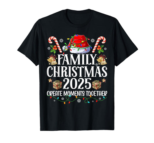 Family Christmas 2025 Group Matching Xmas Patchwork Pajamas T-Shirt
