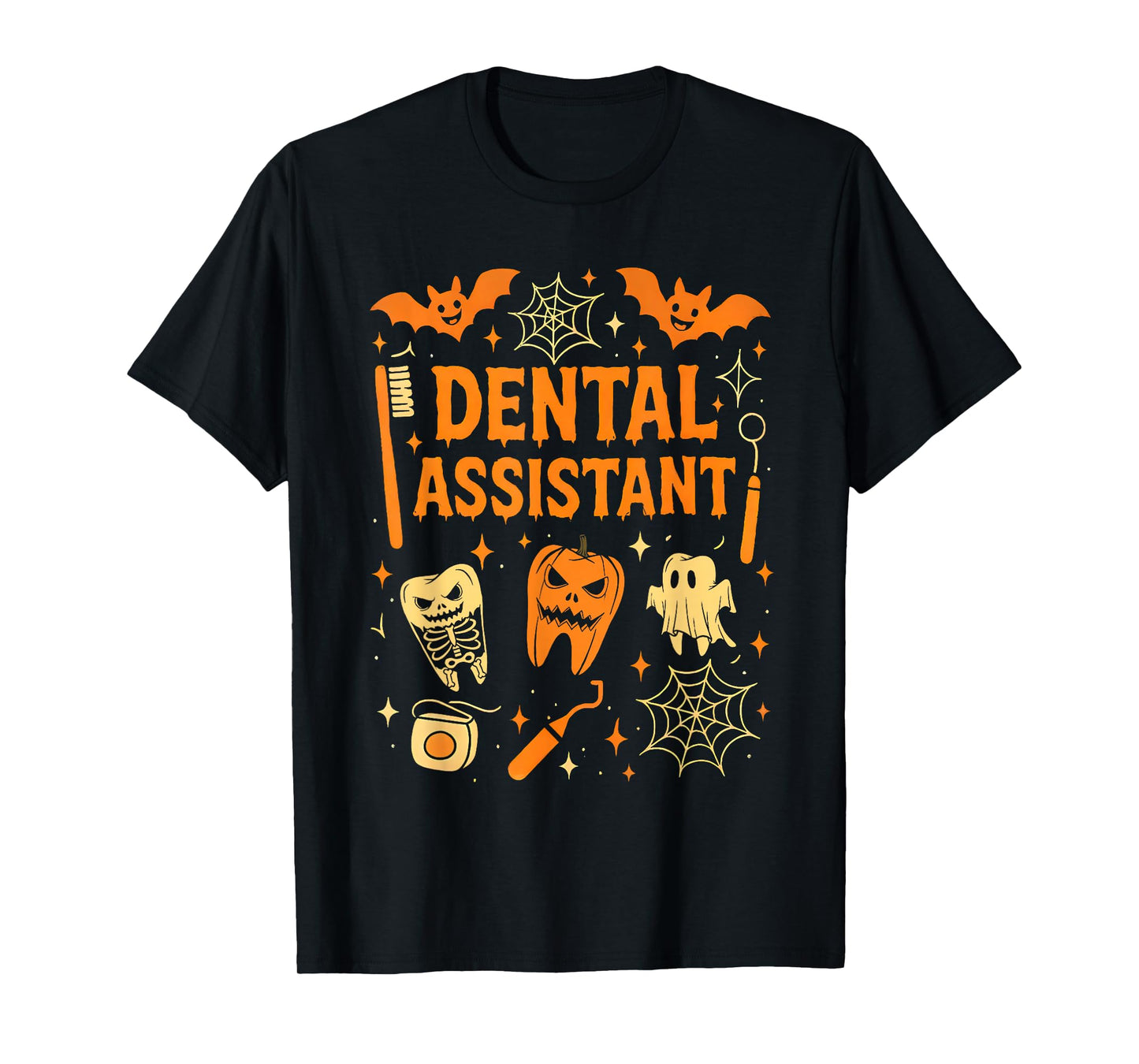 Halloween Dental Assistant Dentist Costume Teeth Women Men T-Shirt