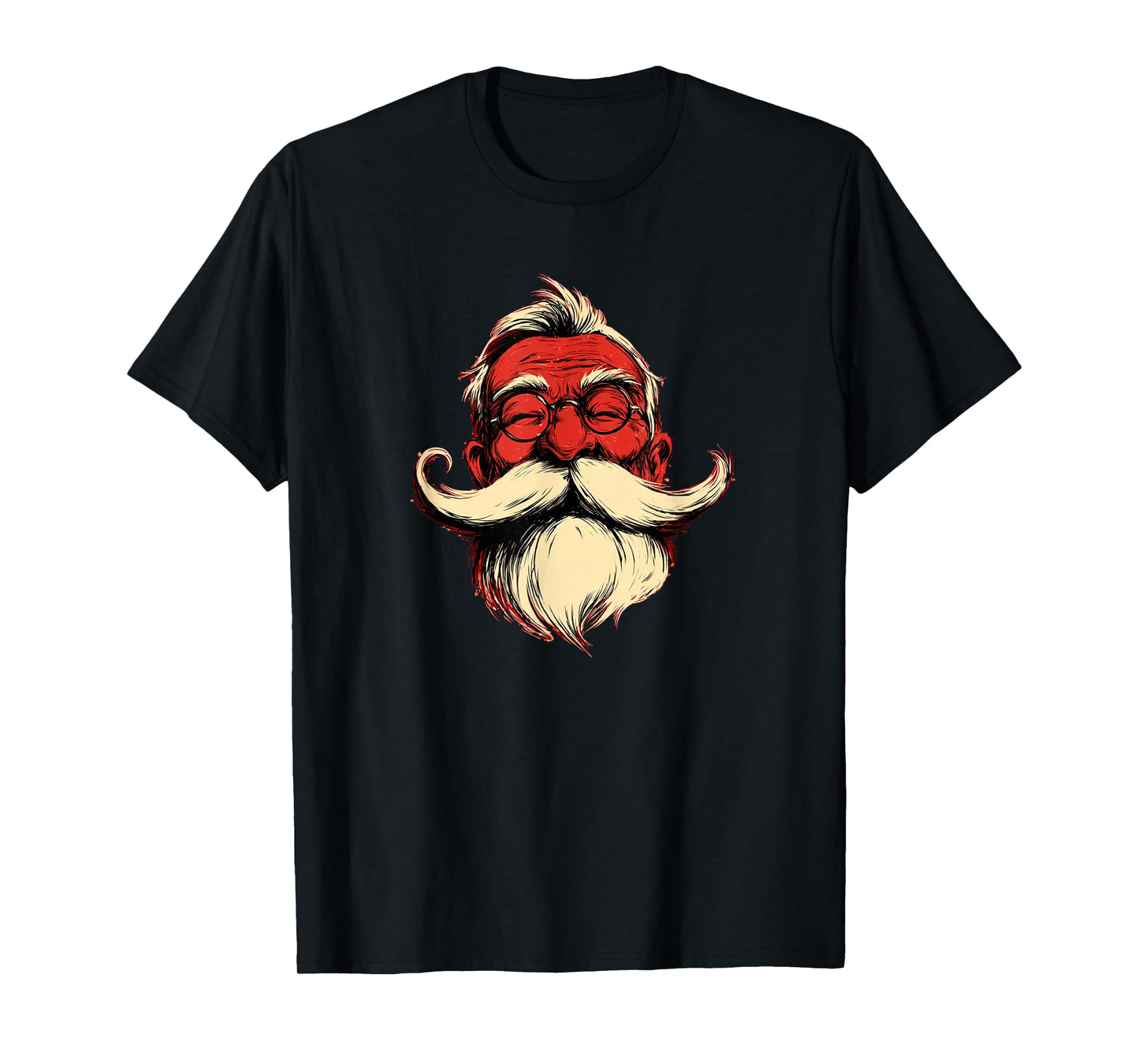 Amazing Santa Claus Head with Nice Beard for Man and Woman T-Shirt