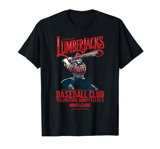 Lockwood Lumberjacks Retro Minor League Baseball Team T-Shirt