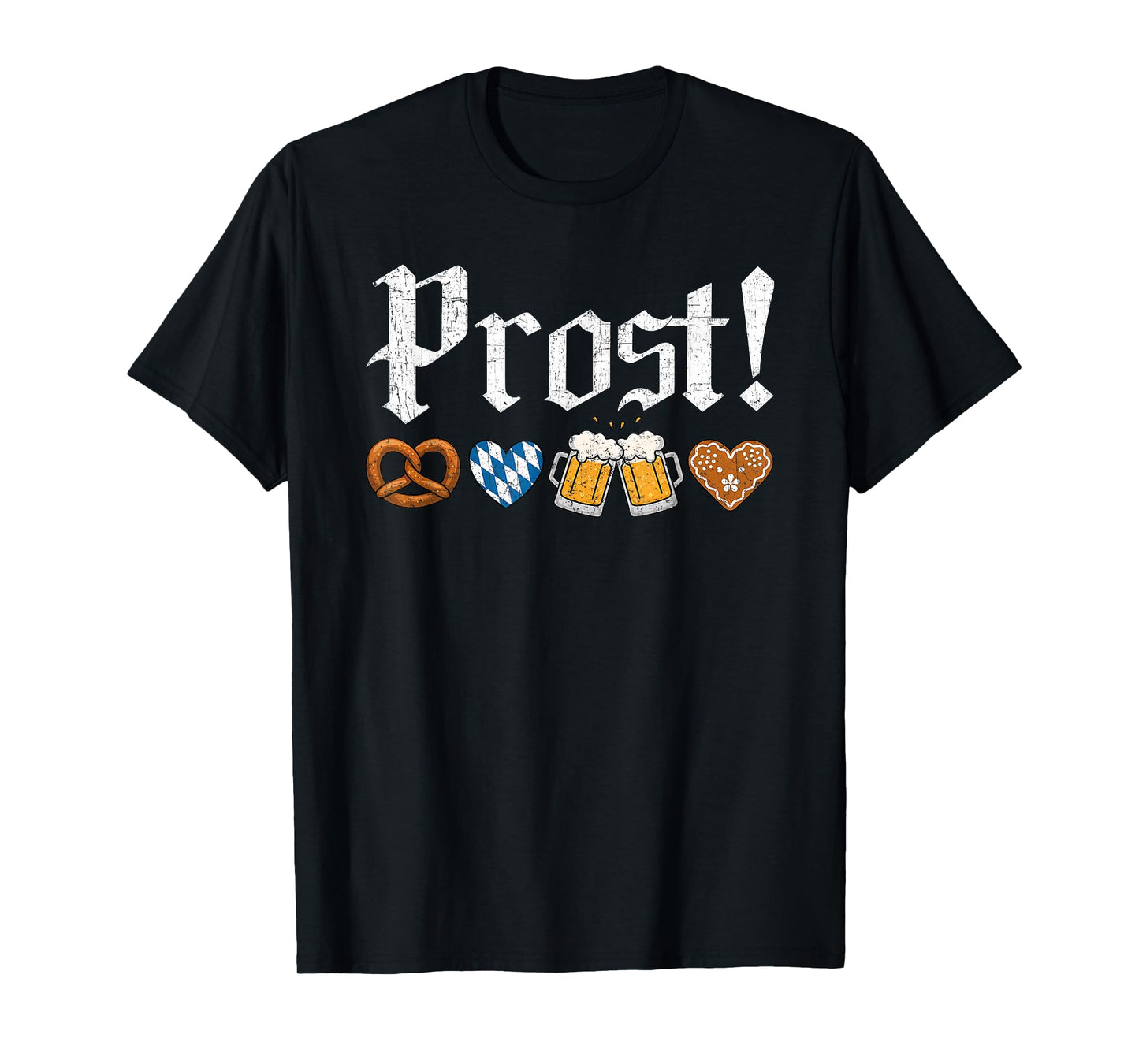 Oktoberfest Shirt for Men Women German Flag Prost Vintage T-Shirt