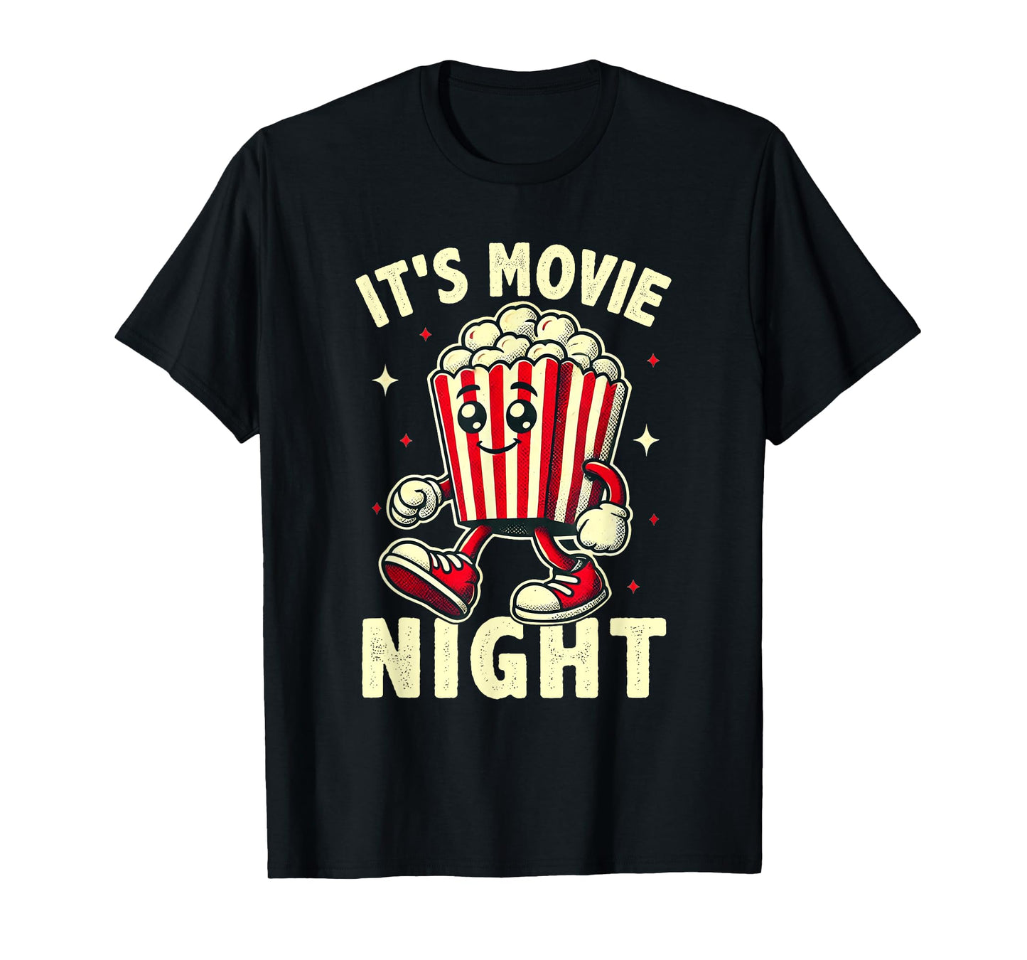 It's Movie Night Retro Family Movie Night T-Shirt