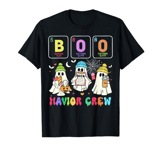 Chemistry Boo Havior Crew Behavior Analyst Halloween T-Shirt