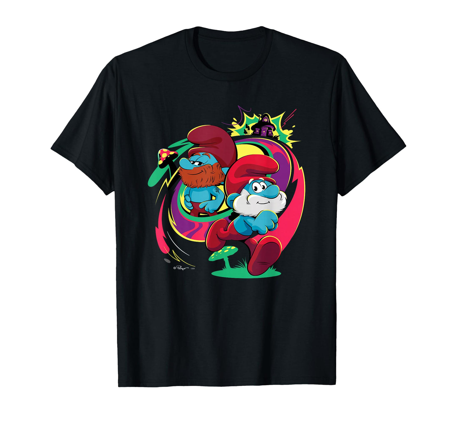 The Smurfs Movie Papa Smurf and Ken Smurf T-Shirt